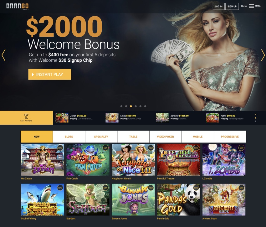 online casino with sign up bonus